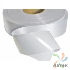 Сатиновая лента цвет Белый 30мм/200м втулка 76	 Двусторонняя тканный край